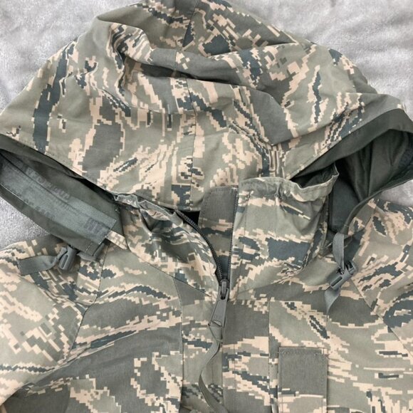 USAF All-Purpose Environmental Camouflage Parka Gore-Seam “Small Long” Military - Picture 4 of 13